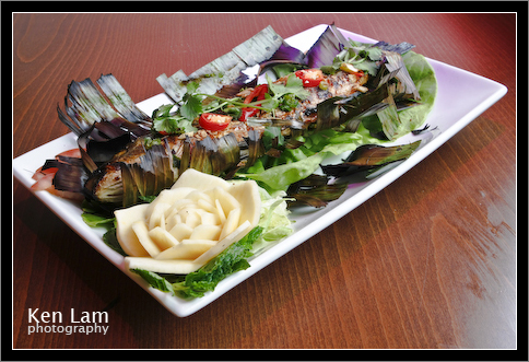 Grilled Fish wrapped in Banana Leaf