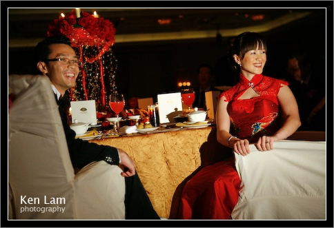 Wedding Mandarin Oriental Hotel - watching my photo slideshow!