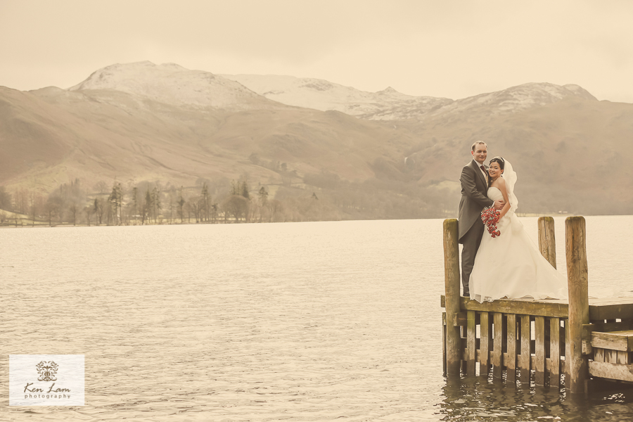 Wedding photography at Leeming House, Lake District