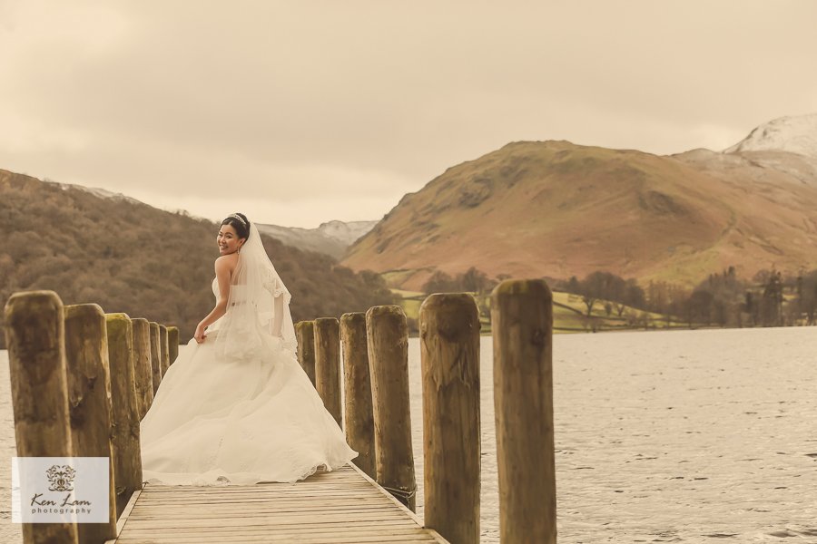 Wedding photography at Leeming House, Lake District