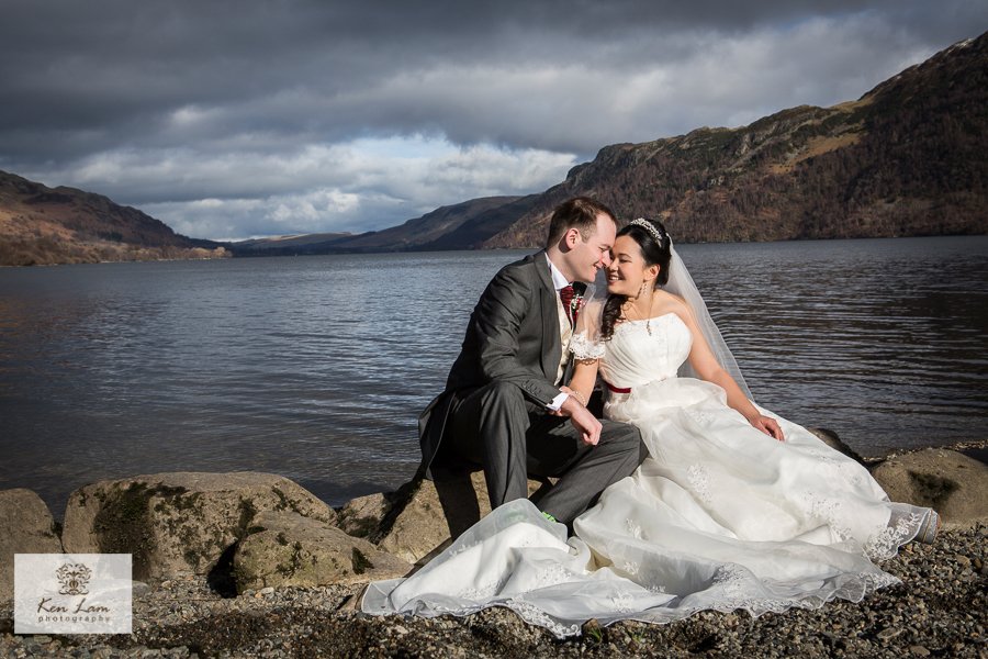 Wedding photography at Leeming House, Lake District