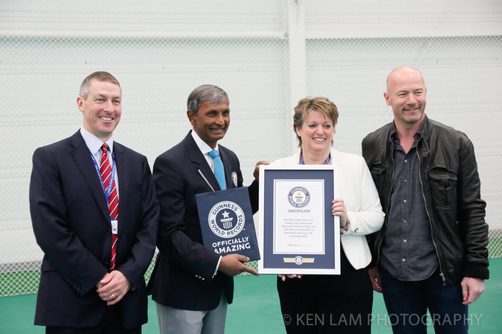 Photographer at Guinness World Records: Alan Shearer and NBS breaks World Record