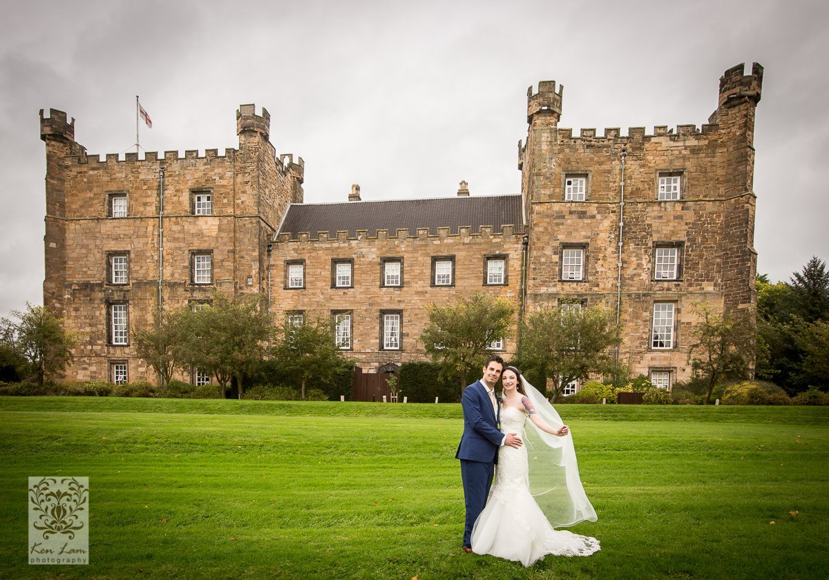 Wedding photography at Lumley Castle